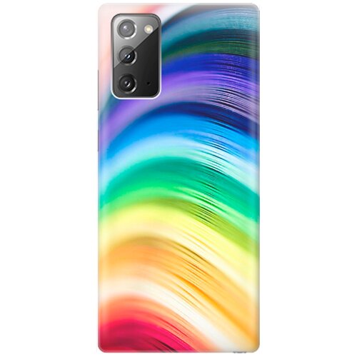 фото Re:pa накладка transparent для samsung galaxy note 20 с принтом "разноцветные нити"