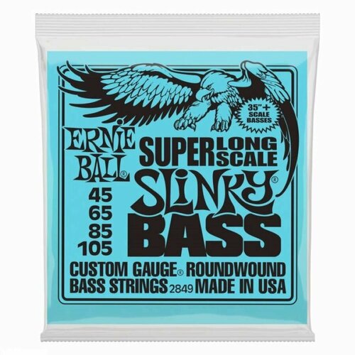 ERNIE BALL 2849 (45-105) струны бас-гитары ernie ball 2849 струны для бас гитары nickel wound bass sls slinky 45 65 85 105