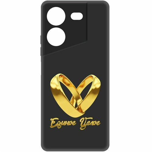 Чехол-накладка Krutoff Soft Case Единое целое для TECNO Pova 5 черный чехол накладка krutoff soft case единое целое для tecno spark 20 черный