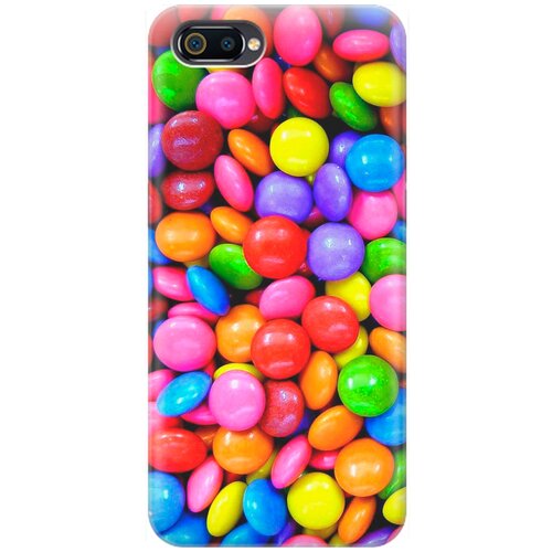 фото Re:pa накладка transparent для oppo a1k / realme c2 с принтом "цветные драже"