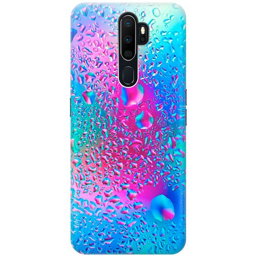 фото Re:pa накладка transparent для oppo a5 2020 / a9 2020 с принтом "капли на стекле"