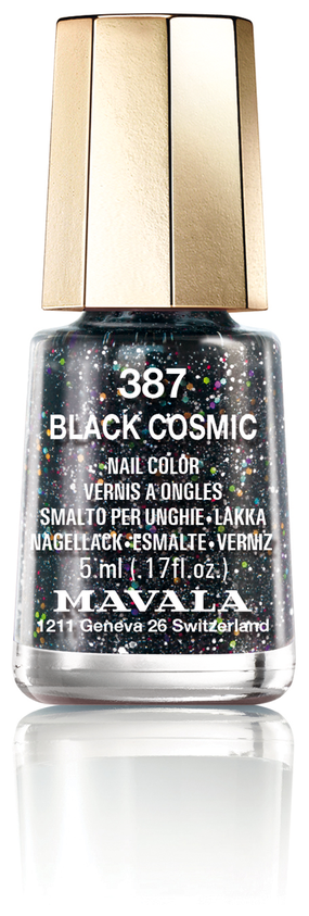 Mavala Лак для ногтей Nail Color Glitter, 5 мл, 387 Black Cosmic