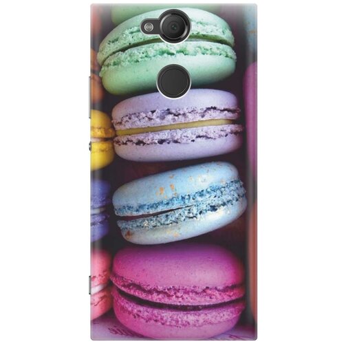 фото Cиликоновый чехол на sony xperia xa2 / сони иксперия ха2 с принтом "макаруны" gosso