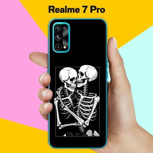 Силиконовый чехол на realme 7 Pro Скелеты / для Реалми 7 Про силиконовый чехол на realme 7 pro реалми 7 про игровой фон