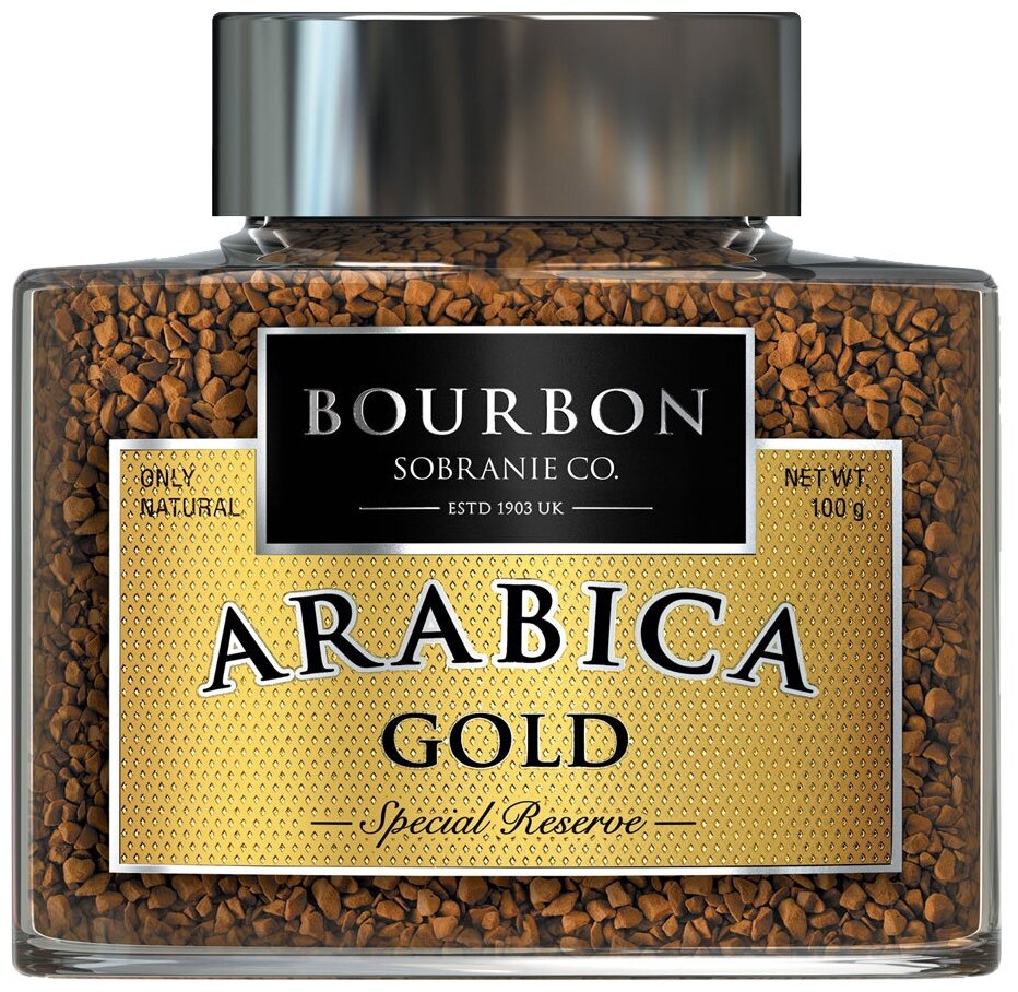 Кофе растворимый Bourbon Manchester Co. Arabica Gold, 100 г