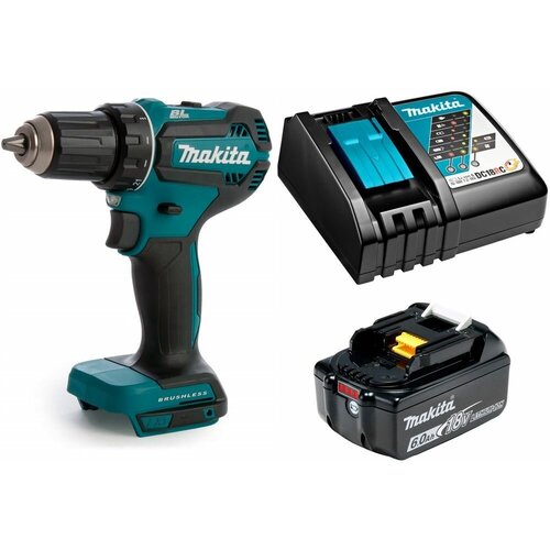 Дрель-шуруповерт аккумуляторная 50Нм 18В LXT Li-Ion 1x6Ач Makita DDF485RG 2752000₽