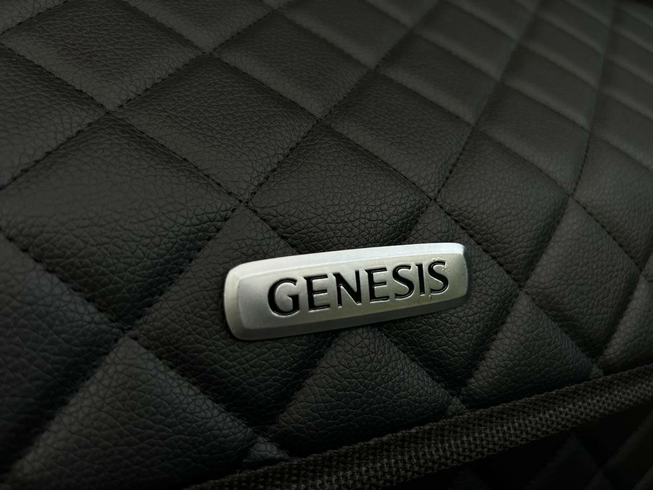 Органайзер для багажника HYUNDAI GENESIS / хендай генезис / Кофр 80х30х30, сумка, саквояж, ящик, черный с черной отстрочкой