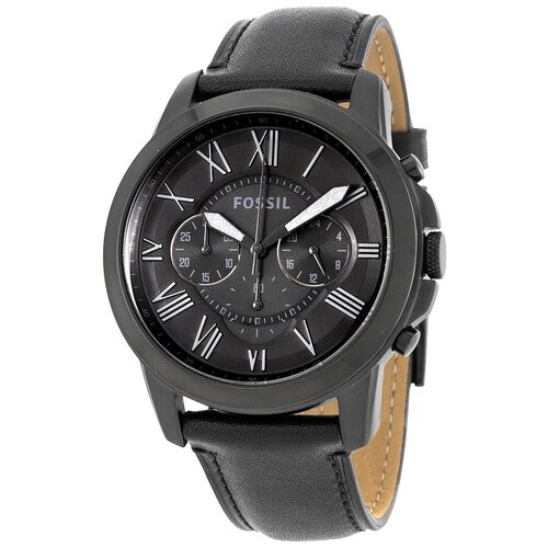 Наручные часы FOSSIL Grant FS5132, черный наручные часы fossil grant наручные часы fossil fs5214 коричневый