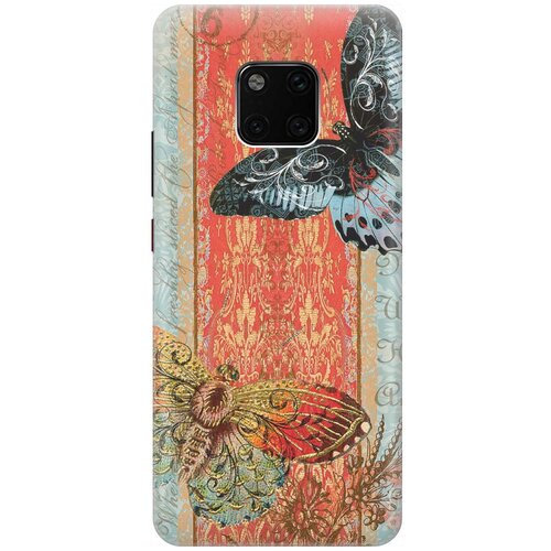 фото Re:paчехол - накладка artcolor для huawei mate 20 pro с принтом "две бабочки"