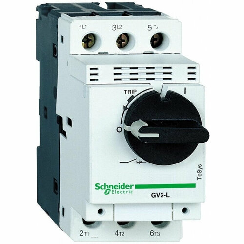 Выключатель автоматический для защиты двигателя 2.5А L07 SchE, SCHNEIDER ELECTRIC GV2L07 (1 шт.)