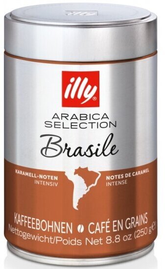 Кофе в зернах Illy Brazil, 250 г ж/б
