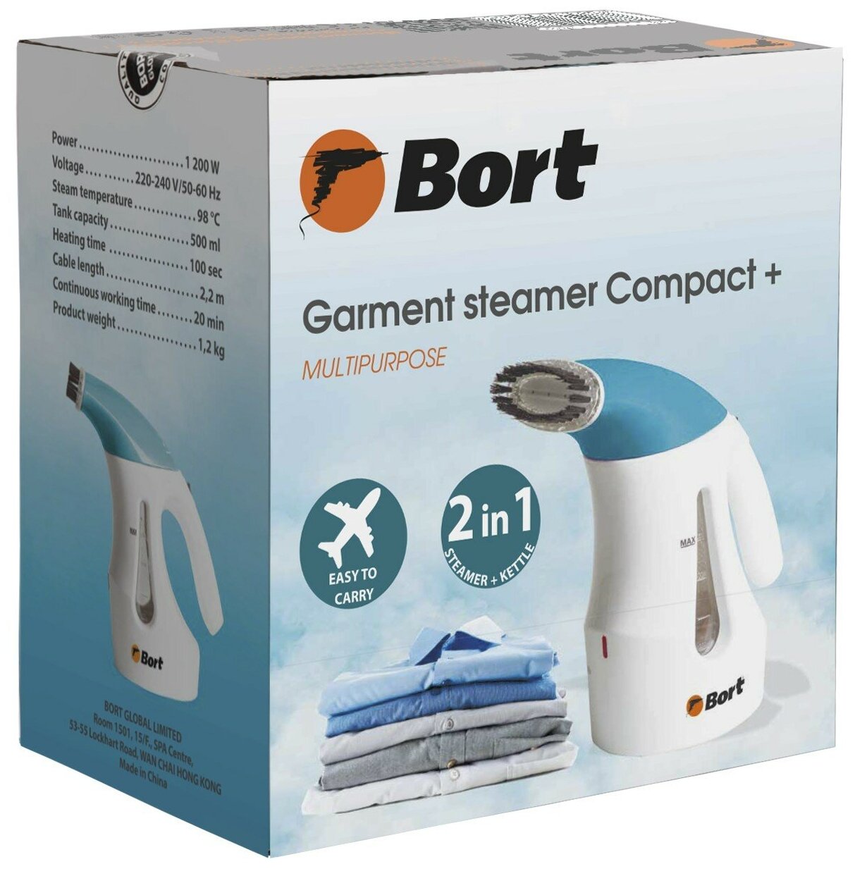 Отпариватель для одежды Bort Compact + (93410785) - фотография № 7