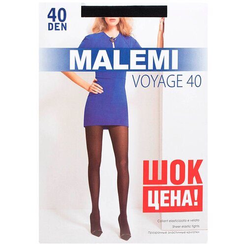 колготки malemi voyage 40 den размер 2 черный Колготки Malemi Voyage, 40 den, размер 2, черный