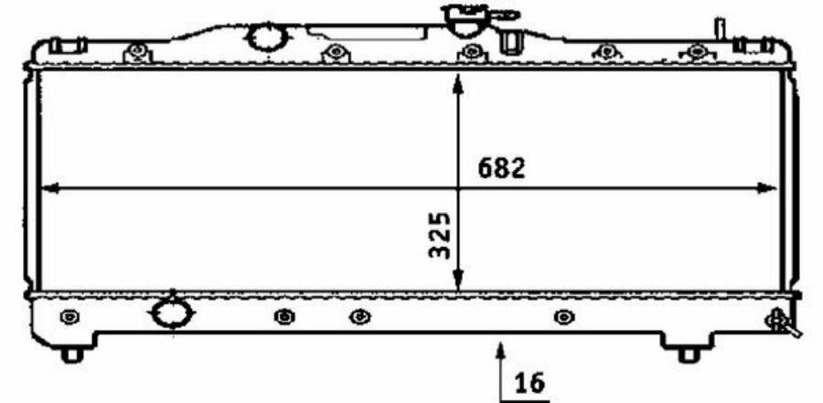 CR533000S Радиатор охлаждающей жидкости TOYOTA CARINA E (CR 533 000S Mahle) - фотография № 4