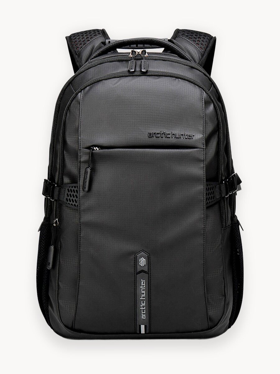 Рюкзак мужской городской Arctic Hunter B00388, спортивный, черный, 29 л, для ноутбука 15, ручная кладь, для путешествий