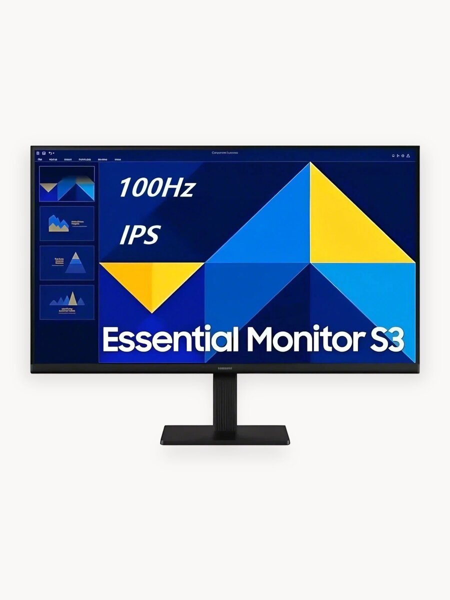 Монитор 24" Samsung Essential S3 S24D300GAI IPS 1920x1080 HDMI, VGA
