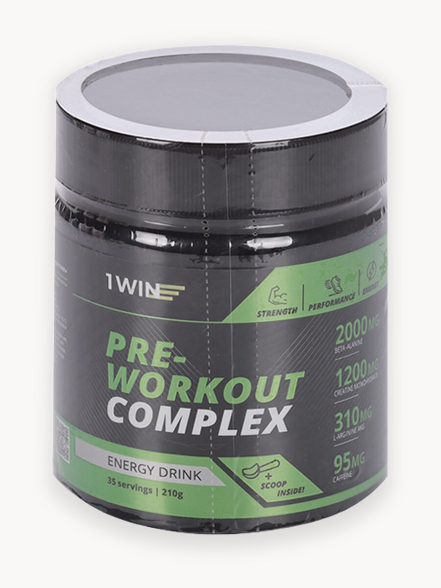 Предтренировочный комплекс энергетик Pre-workout, вкус Энергетик, 35 порций