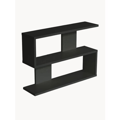 Полка настенная навесная Черный ЛДСП для дачидомаофиса 59х42х12 см 1800₽