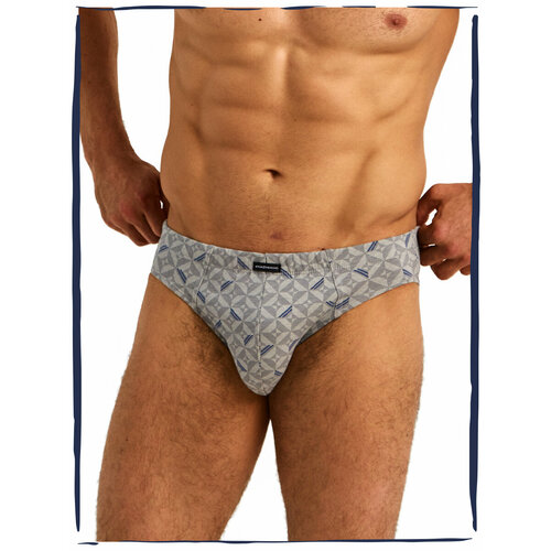 фото Трусы мачо, размер 46, синий, серый