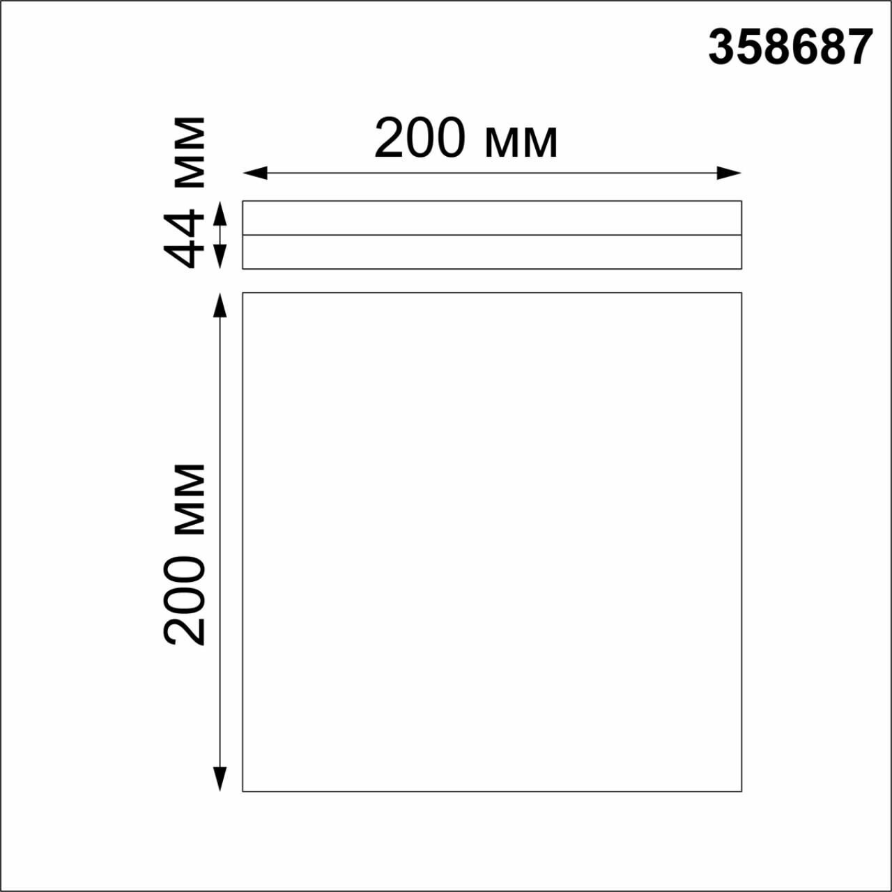 358687 OVER NT21 291 белый Светильник накладной влагозащищенный IP54 LED 4000K 15W 100-240V PANDORA