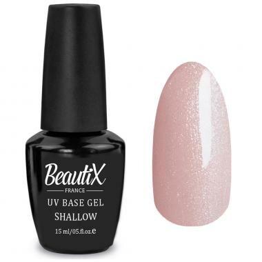 Beautix Базовое покрытие UV Base Gel Shallow, розовый, 15 мл