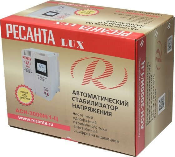 Стабилизатор напряжения Ресанта АСН-3000Н/1-Ц Lux Ресанта