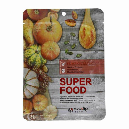 Тканевая маска для лица с тыквой EYENLIP SUPER FOOD PUMPKIN MASK 23ml маска для лица тканевая eyenlip super food pumpkin mask 23 мл