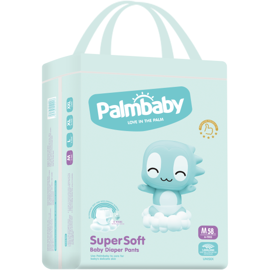 Подгузники-трусики Palmbaby Super Soft Premium M (6-11 кг) 58 шт