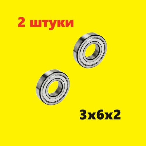 Подшипники 3х6х2мм (2 шт.) подшипник размер 3x6x2 mm р/у WPL Tamiya, Axial Himoto, HPI, Pilotage, Traxxas HSP подшипник качения 8x4x3мм 4шт himoto hi86087