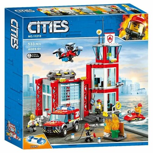 конструктор lego duplo 10903 пожарное депо Конструктор пластиковый Пожарное депо 11215 533 деталей.