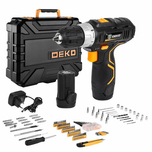 Аккумуляторная дрель-шуруповерт DEKO GCDU12DU3 12В в кейсе набор 193 аксессуара 215Ah 722000₽