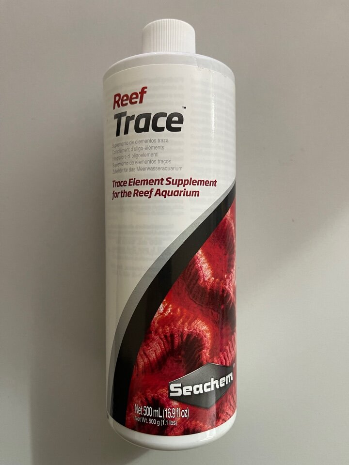 Добавка Seachem Reef Trace для поддержания уровня содержания "следовых" элементов, 500мл