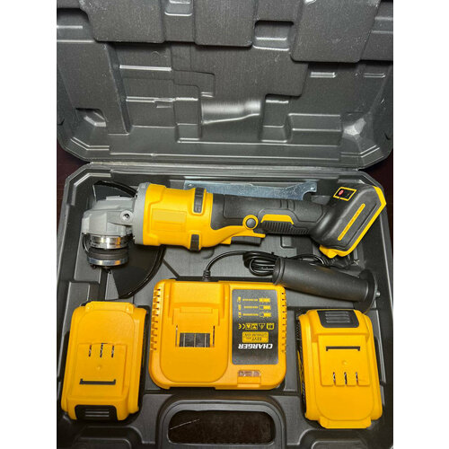 Аккумуляторная угловая шлифовальная машина 18 V с двумя батареями и кейсом 850000₽