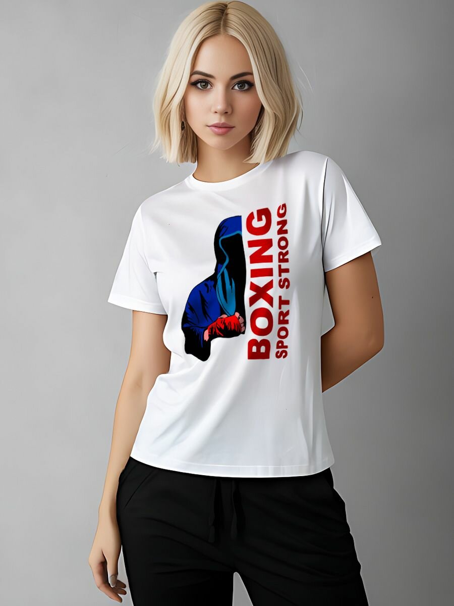 Футболка Printech размер M (42-44) белый