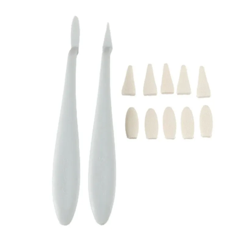 Мастихин лопатка для графики и рисования стики для растушевки с дополнительными наконечниками