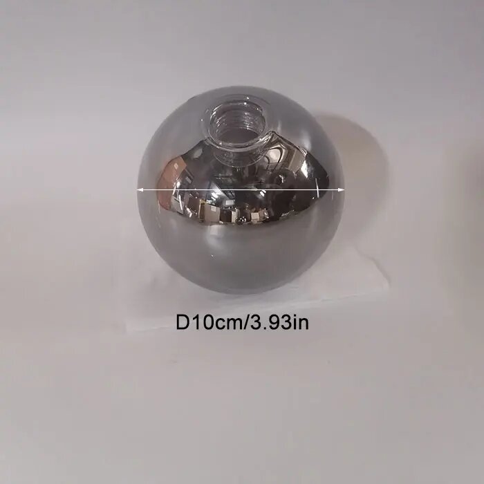 Абажур стеклянный золотой бежевый G9 grey D10cm