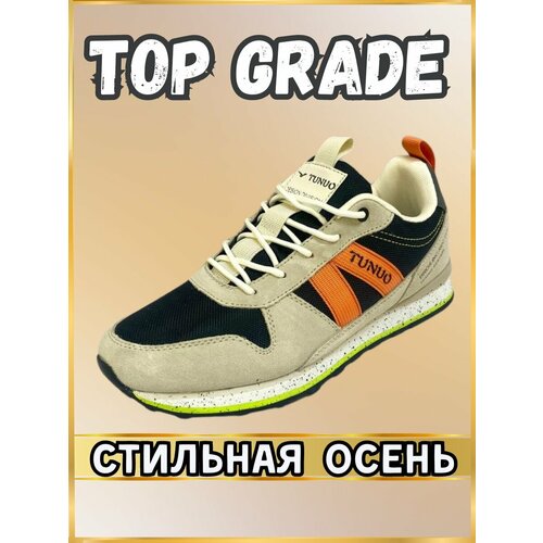 фото Кроссовки , размер 41, оранжевый, черный, бежевый top grade