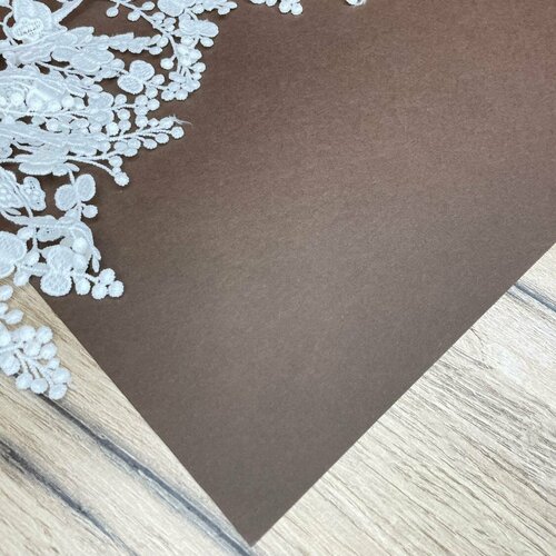Дизайнерская бумага цвет коричневый плотность 260 гр размер 3550 см 287₽