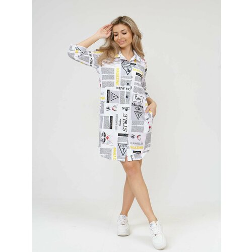 фото Халат lovetex.store, размер 50, белый