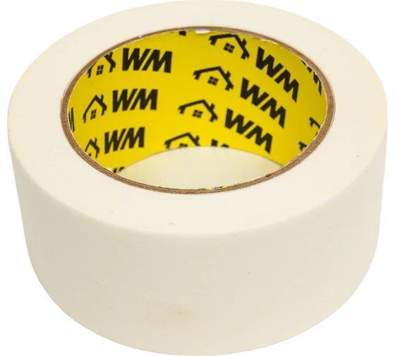 Малярный скотч бумажный 48 мм х 40 м 1 шт малярная лента WM