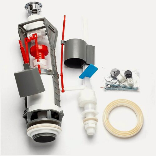 Изображение товара Механизм смыва VIDIMA Sirius, комплект, двойная кнопка смыва, нижняя подводка, 1/2" (WW969185)