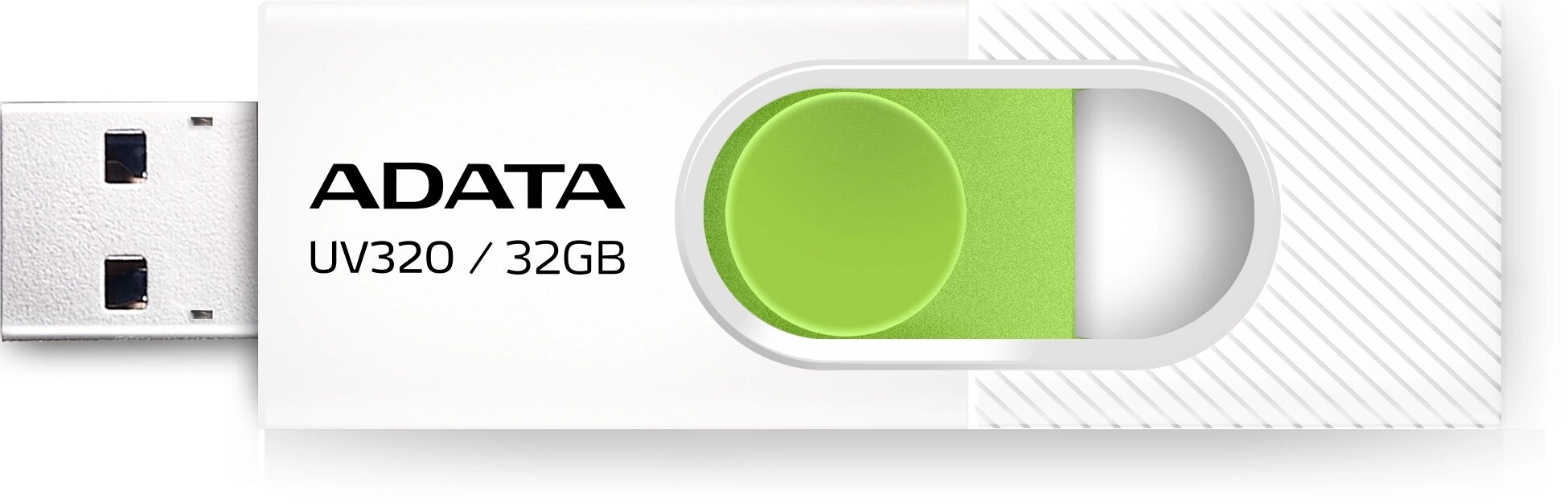 Накопитель USB 3.2 512GB A-Data UV320, белый/зеленый - фото №6
