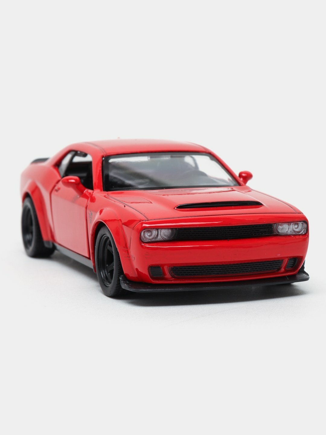 Инерционные коллекционные игрушечные машинки 1:36, Dodge challenger srt demon красный — фото 1
