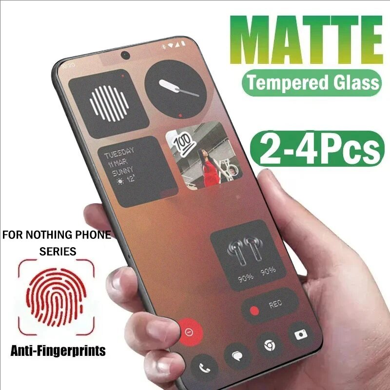 2-4 шт матовое закаленное стекло с защитой от отпечатков пальцев для телефона Nothing Phone 3a Pro защитная пленка для экрана для телефонов Nothing 3a матовое стекло