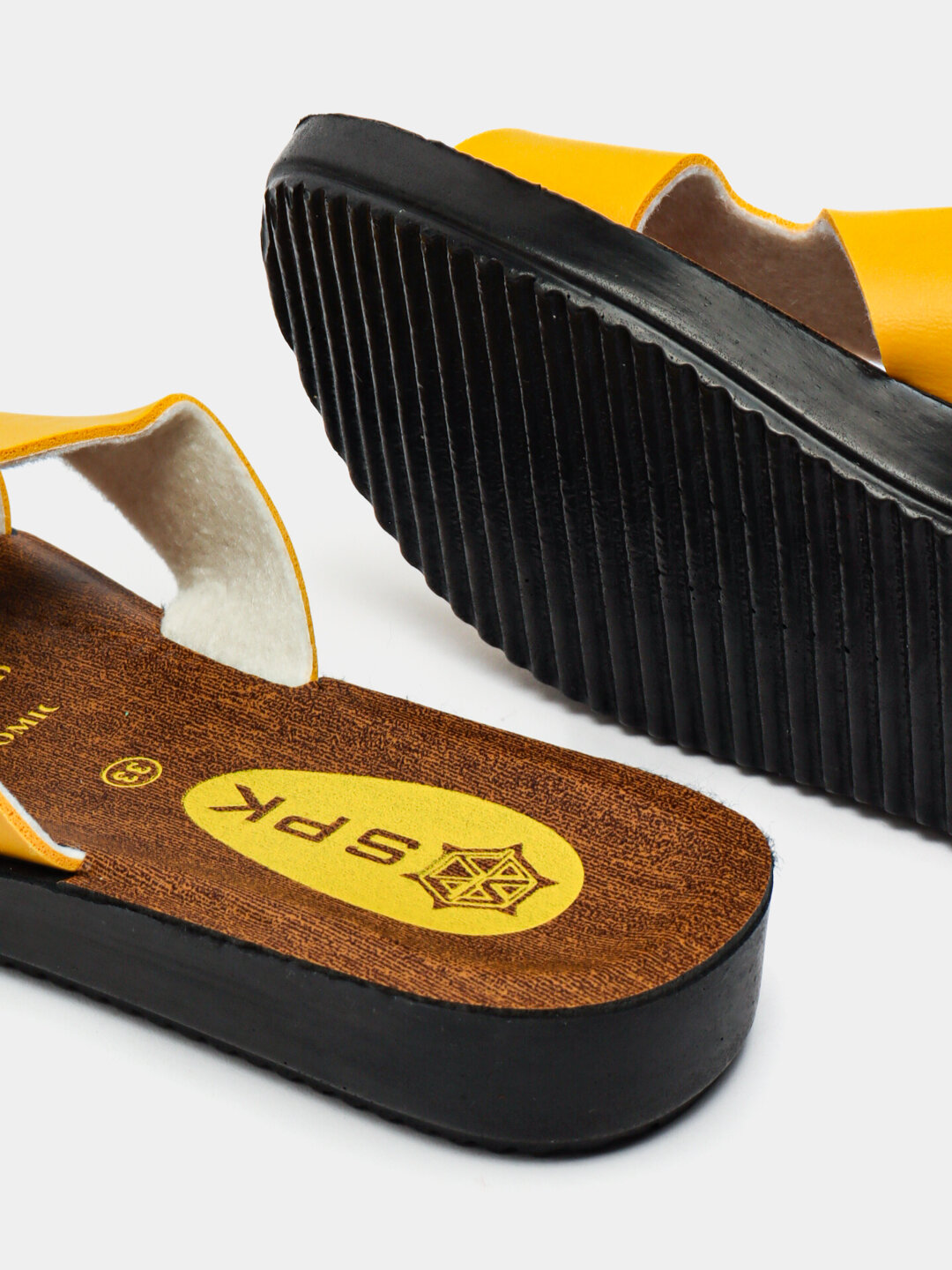 Шлёпанцы, размер 35, желтый — фото 1