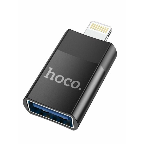 фото Адаптер-переходник hoco с usb на lightning для iphone/ переходник для флешки / адаптер lightning / переходник для iphone hoco.