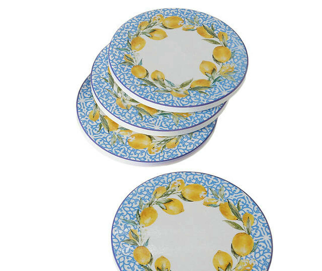 Набор подставок, керамика, 10 см, 4 шт, Boltze — фото 1