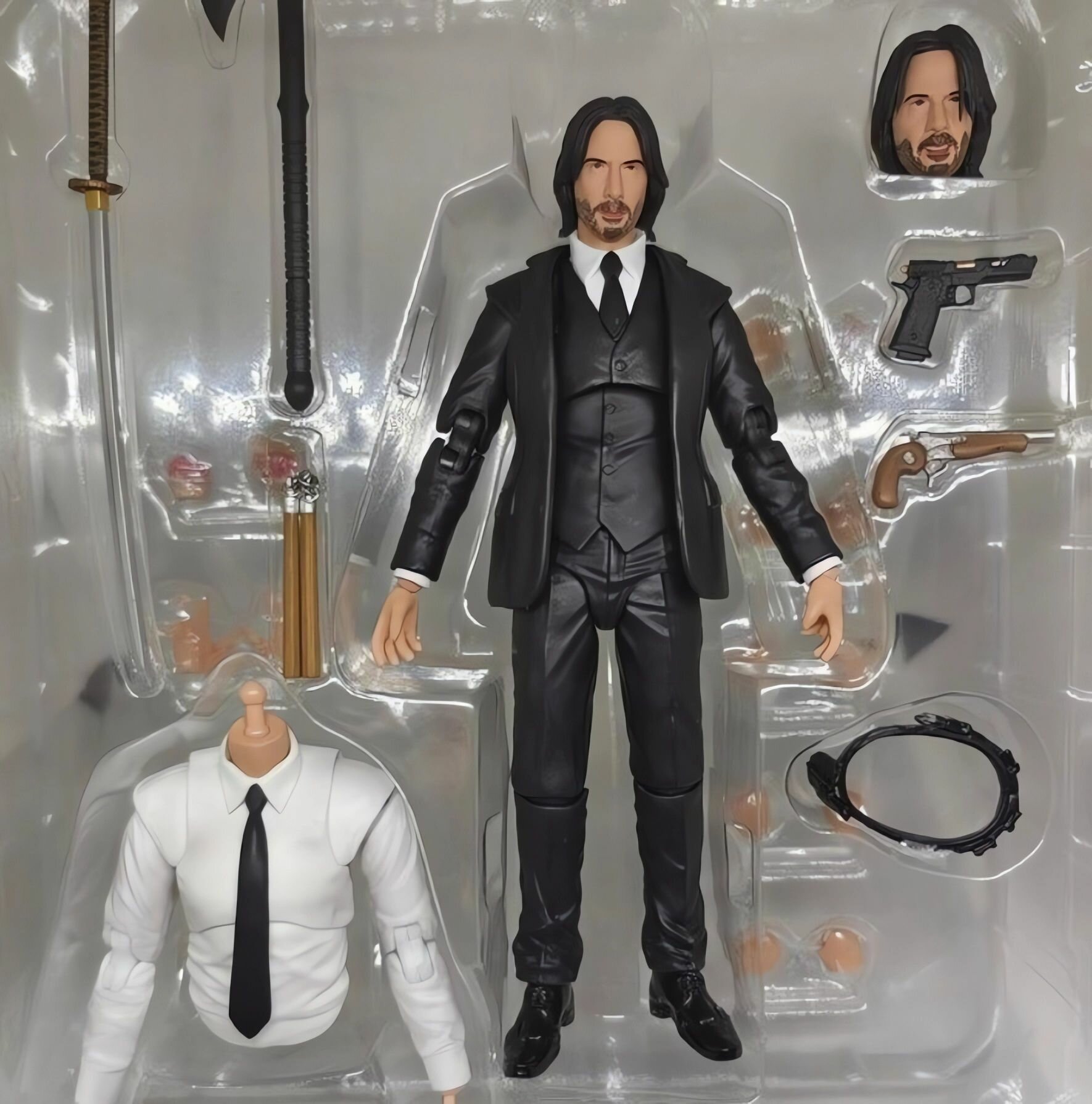 Коллекционная фигурка с аксессуарами "Джон Уик" (John Wick") К/ф "Джон Уик-4" — фото 1