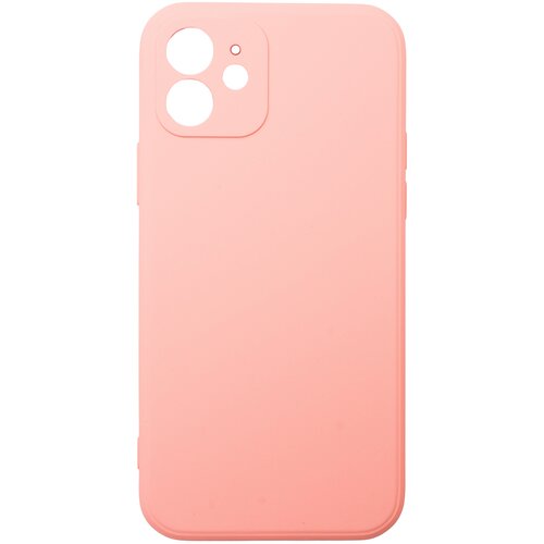 Защитный чехол для Apple iPhone 12 силиконовый цветной защита со всех сторон silicone case (оранжевый неон)