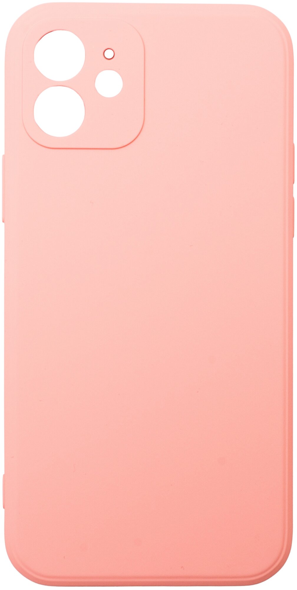 Защитный чехол для Apple iPhone 12 силиконовый цветной защита со всех сторон silicone case (оранжевый неон)